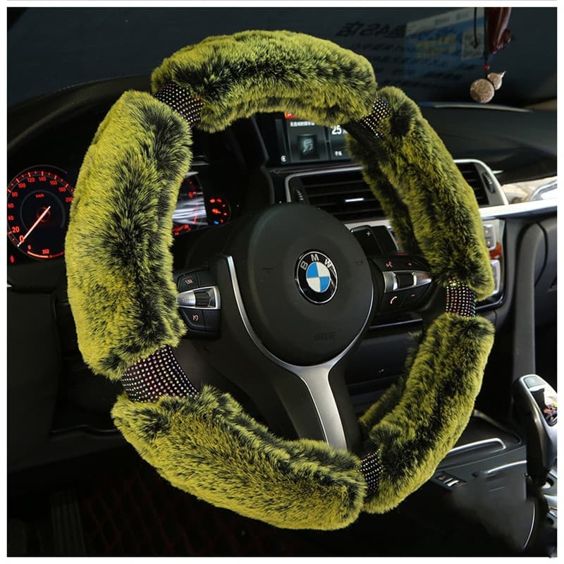 Car Steering Wheel Cover Winter Plush Steering Wheel