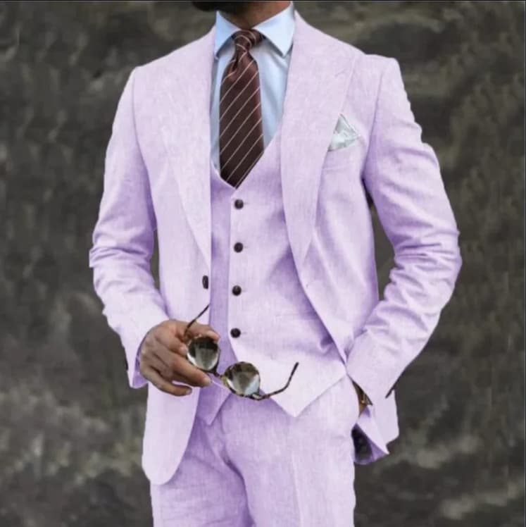 European And American Pink Business Casual Suit