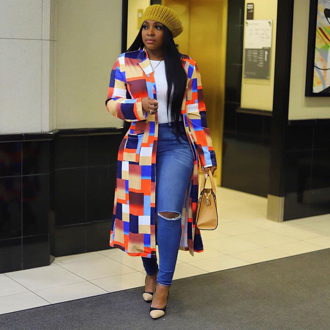 Spring African Women Long Sleeve Printing Plus Sie