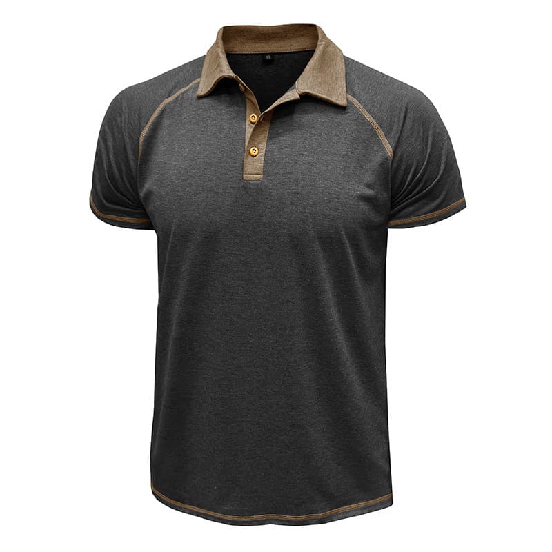 Short-sleeved Lapel T-shirt POLO Bottoming Shirt Men