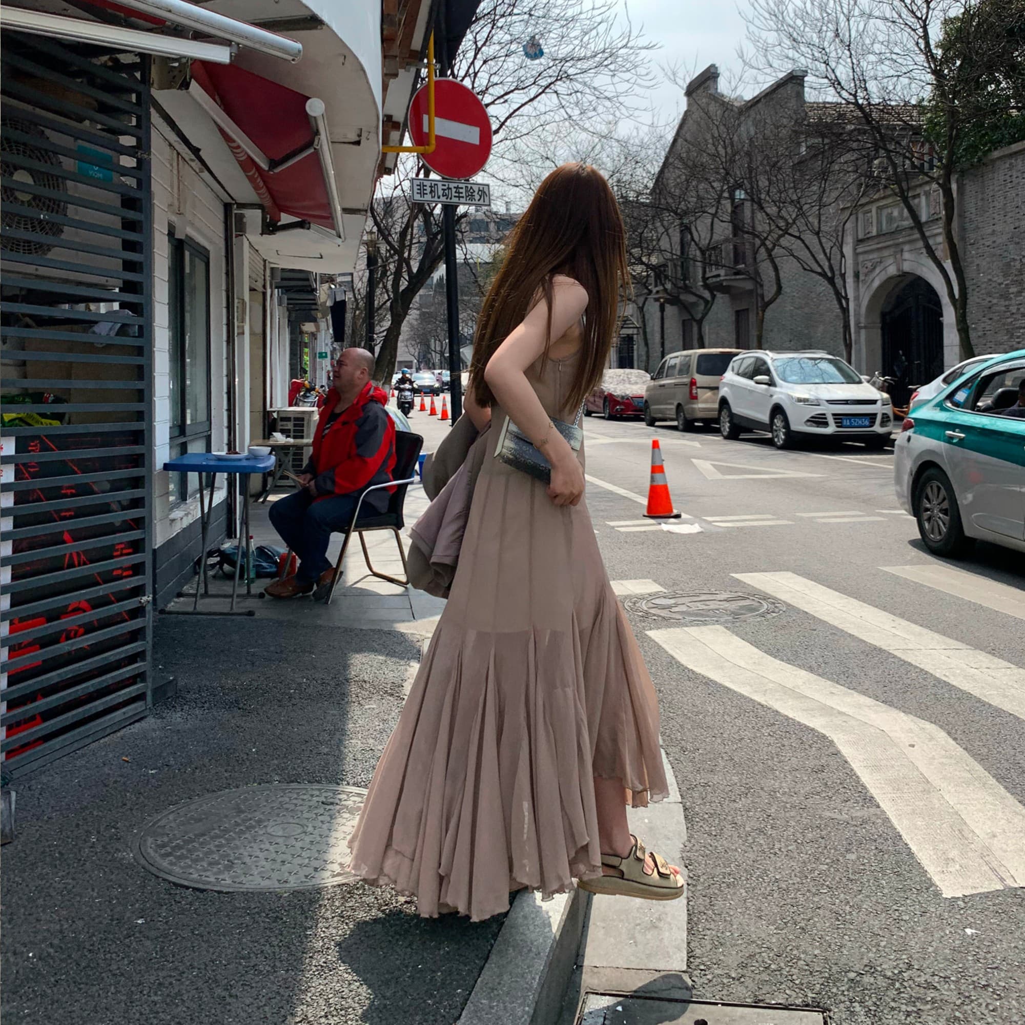 Ethereal Summer Gown, Sheer Tulle Mermaid Dress For