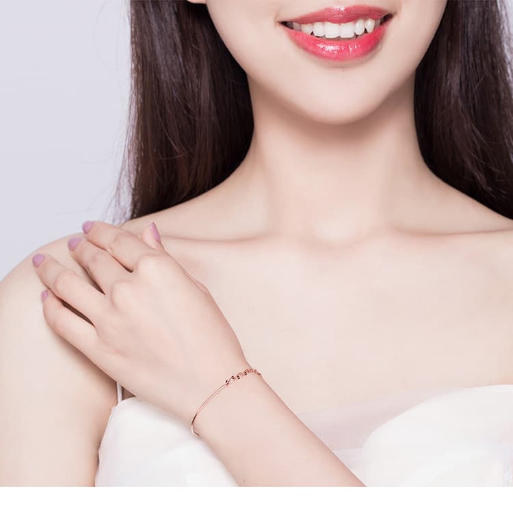European And American Jewelry Sterling Silver Bracelet