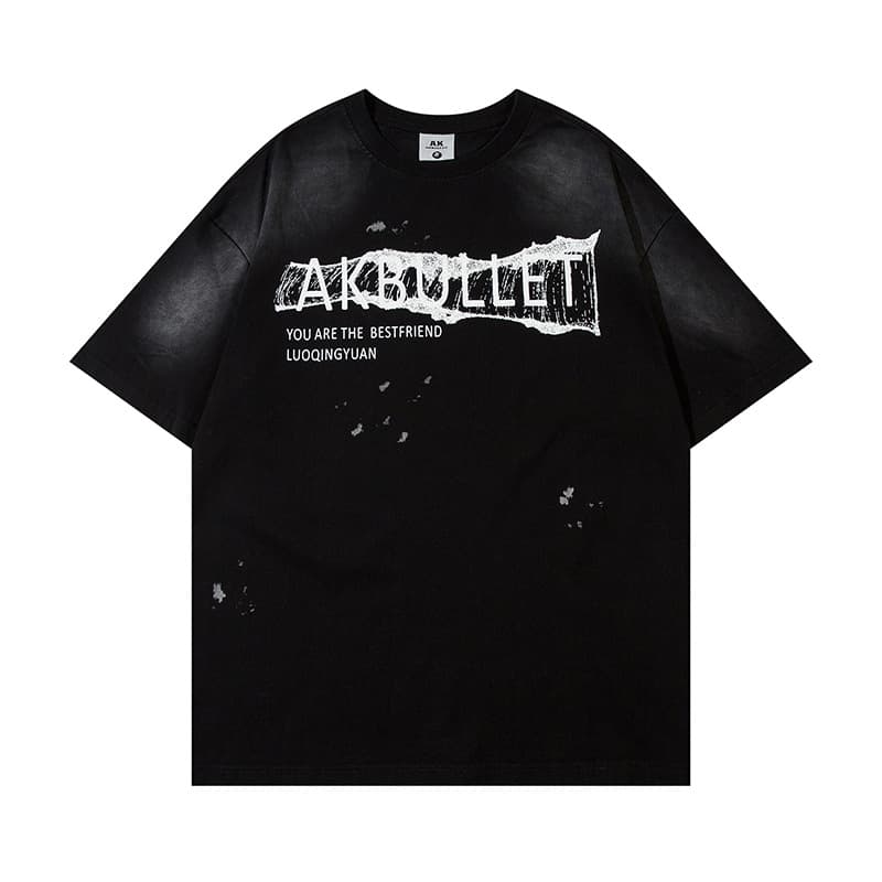 Fashion Loose Cotton Bottoming T-shirt Men