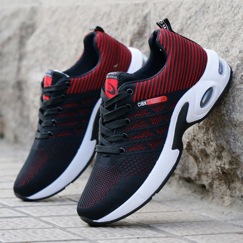 Wild sports shoes men's shoes flying woven running