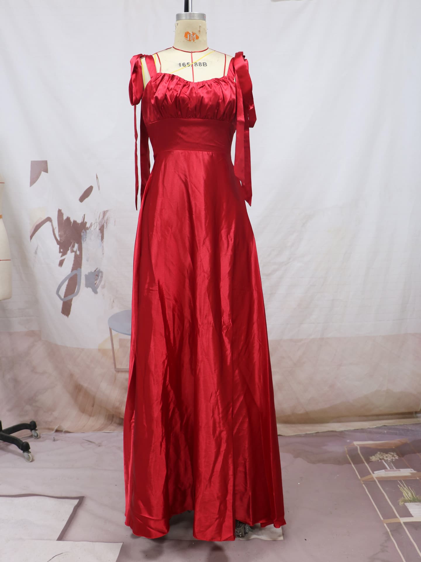 Fashion Sleeveless Camisole Gown Bridesmaid Evening